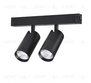 Трековый однофазный светильник AM Group AM528 BK-220V-2X10W SMART AM528 BK-220V-2X10W SMART