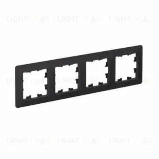 Рамка 4-ая Systeme Electric AtlasDesign Air Карбон/дымчатый черный ATN221004 ATN221004