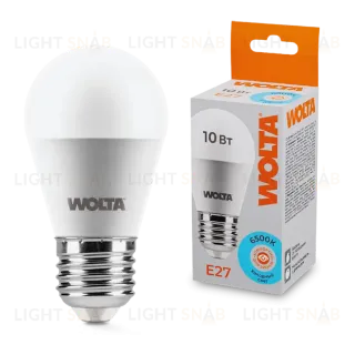 Светодиодная лампа WOLTA 10Вт 6500K E27 груша матовая 25W45GL10E27 25W45GL10E27