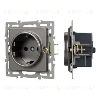 Механизм электрической розетки Arlight SCT-GP-MEU-PL-GR (250V, 16A) 043741 043741