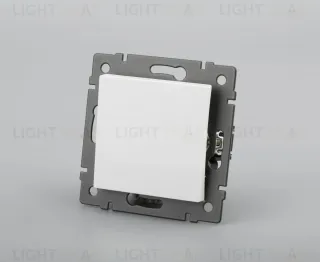 Механизм выключателя одноклавишный самовозвратный Arlight SWT-MKR1-PL-WH-V (250V, 10A) 049879 049879
