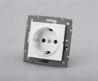 Механизм электрической розетки Arlight SCT-MEU1-PL-WH-V (250V, 16A) 049814 049814