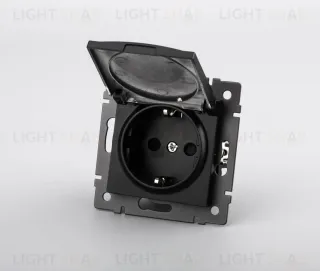 Механизм розетки влагозащищенный Arlight SCT-MCP-PL-BK-V (250V, 16A) 049835 049835