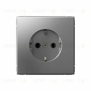 Розетка с заземлением 16А Systeme Electric ArtGallery Сталь GAL000943S GAL000943S