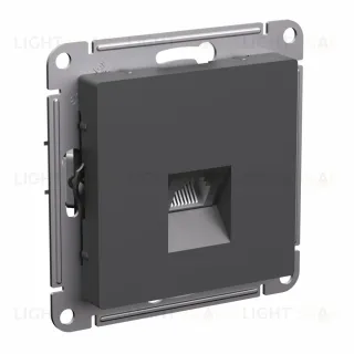 Розетка компьютерная RJ45, кат. 6A, Systeme Electric AtlasDesign Базальт ATN001486 ATN001486
