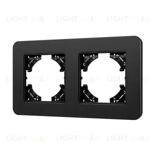 Рамка на 2 поста алюминиевая Arlight FRM-AKIRY-SFAL-2-BK 049738 049738