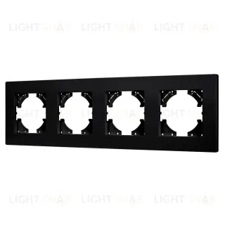 Рамка на 4 поста пластиковая Arlight FRM-PERIO-PL-4-BK 049759 049759