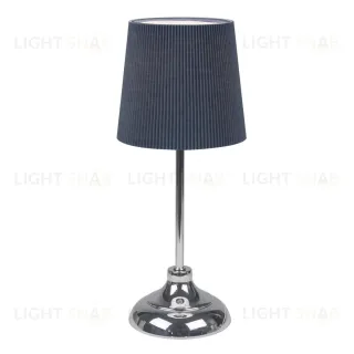 Настольная лампа Uniel UML-B309 E14 CHROME/DARK BLUE UL-00012426 UML-B309 E14 CHROME/DARK BLUE