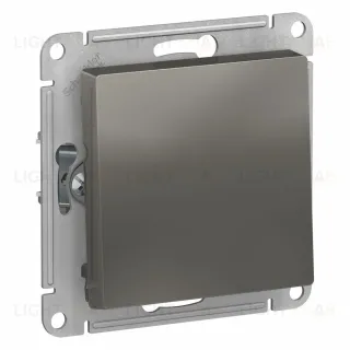 Выключатель 1-клавишный сх.1, 10АХ Systeme Electric AtlasDesign Сталь ATN000911 ATN000911