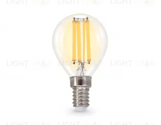 Филаментная светодиодная лампа Ambrella Light Bulbing E14 15W 2700K шар 451533 451533