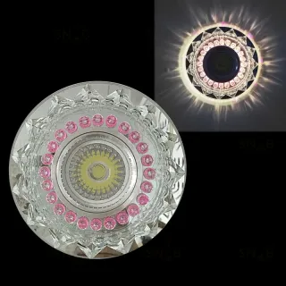 Встраиваемый светильник Reluce 22039-9.0-001PL MR16+LED3W CL/PK 22039-9.0-001PL MR16+LED3W CL/PK