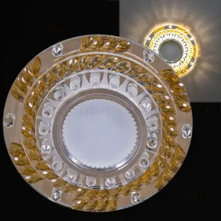 Встраиваемый светильник Reluce 22092-9.0-001PL MR16+LED3W CL+GD 22092-9.0-001PL MR16+LED3W CL+GD