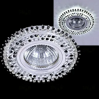 Встраиваемый светильник Reluce 59502-9.0-001MN MR16+LED3W BK 59502-9.0-001MN MR16+LED3W BK