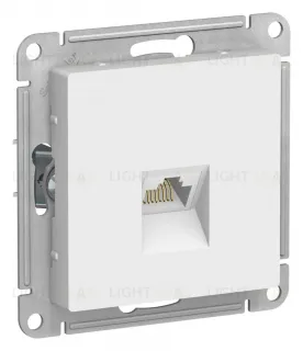 Розетка компьютерная RJ45, кат. 6A, Systeme Electric AtlasDesign Лотос ATN001386 ATN001386