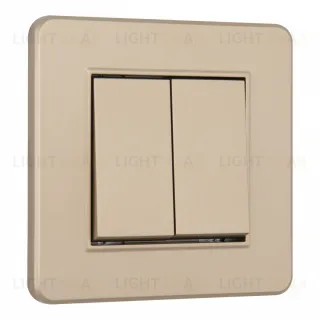 Выключатель двухклавишный Arte Milano SET16-1-30-2 shampan SET16-1-30-2 shampan
