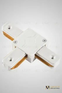 Трековый однофазный T-образный соединитель AM Group AM174 WH AM174 WH