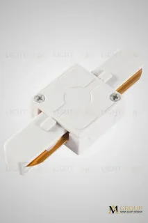 Трековый однофазный прямой соединитель AM Group AM176 WH AM176 WH