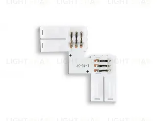 Соединитель угловой L для светодиодной ленты 5050 12/24V (3 конт.) GS6651 (10шт) Ambrella Light Illumination GS6651 GS6651