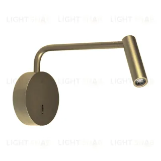 Настенный светильник Arlight SP-VERDI-LONG-WALL-3W Warm3000 (BR, 20 deg, 230V) (IP20 Металл) 058490 058490