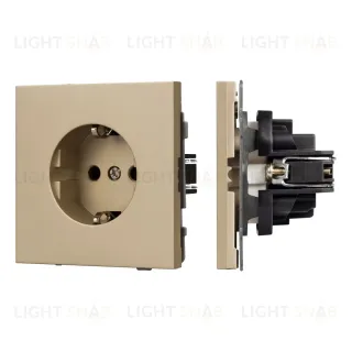 Механизм электрической розетки Arlight SCT-NOBE-MEU1-SFPL-GD (230V, 16A) 054278 054278