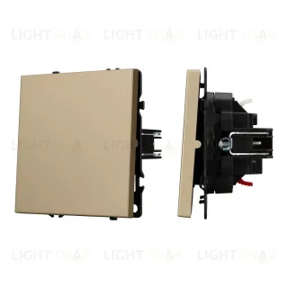 Механизм выключателя одноклавишный проходной Arlight SWT-NOBE-MKP1-SFPL-GD (230V, 10A) 054247 054247