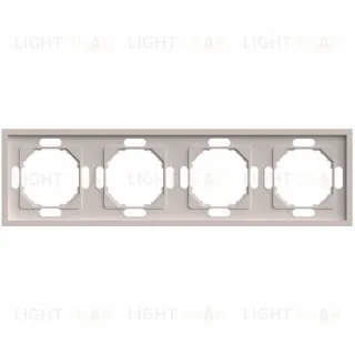 Рамка 4-местная Stekker Эмили PFR00-5004-08 кашемир soft touch 49913 49913