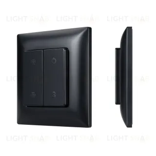Накладная кнопочная панель 2.4 ГГц Arlight SMART-RF-801-22-1G-DIM-SUF Black (3V, 2.4G) (IARL, IP20 Пластик) 059068 059068
