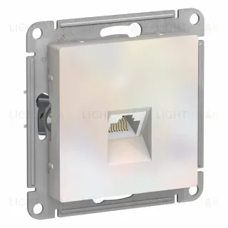 Розетка компьютерная RJ45, кат. 6A, механизм Systeme Electric AtlasDesign Жемчуг ATN000486 ATN000486