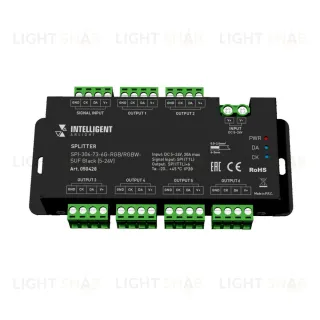 Сплиттер Arlight SPI-306-73-6G-RGB/RGBW-SUF Black (5-24V) (IARL, IP20 Металл) 050428 050428