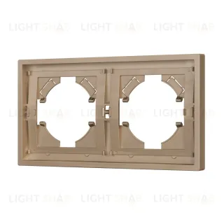 Рамка пластиковая на 2 поста Arlight FRM-TENDO-PL-2-GD 053842 053842