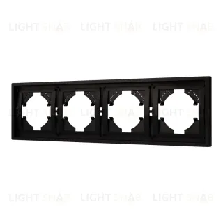 Рамка пластиковая на 4 поста Arlight FRM-TENDO-PL-4-BK 053848 053848