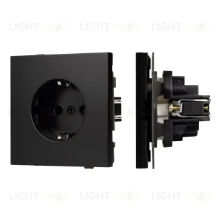 Механизм электрической розетки Arlight SCT-TENDO-MEU1-PL-BK (230V, 16A) 054079 054079