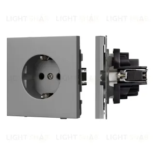 Механизм электрической розетки Arlight SCT-TENDO-MEU1-PL-GR (230V, 16A) 054080 054080