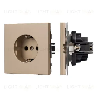 Механизм электрической розетки Arlight SCT-TENDO-MEU1-PL-GD (230V, 16A) 054081 054081