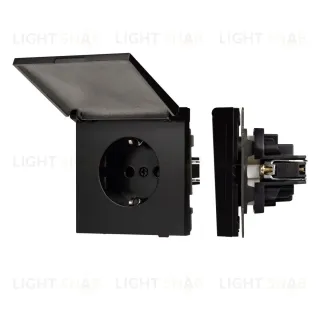 Механизм розетки влагозащищенный Arlight SCT-TENDO-MCP-PL-BK (230V, 16A) 054091 054091