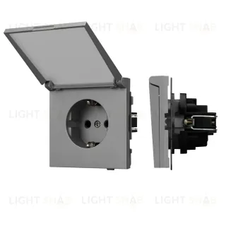 Механизм розетки влагозащищенный Arlight SCT-TENDO-MCP-PL-GR (230V, 16A) 054092 054092
