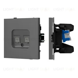 Механизм компьютерной розетки двойной SCT-TENDO-MPC2-SFPL-GR (RJ-45, CAT6) 054597 054597