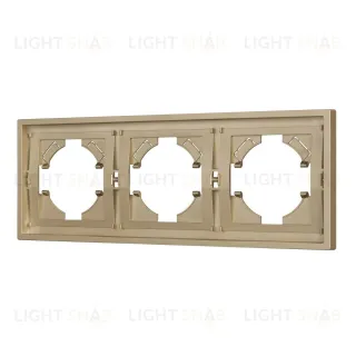 Рамка пластиковая на 3 поста Arlight FRM-TENDO-SFPL-3-GD 054651 054651