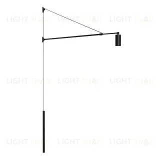 Настенный светильник Arlight SP-KANEL-WALL-6W Warm3000 (BK, 36 deg, 230V, TELESCOPIC) (IP20 Металл) 059601 059601