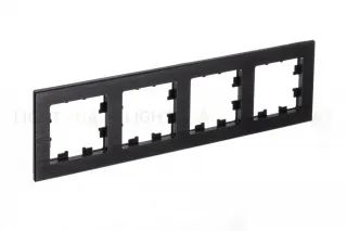 Рамка 4-ая Systeme Electric AtlasDesign Nature Металл оникс ATN312304 ATN312304