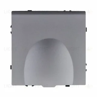 Розетка штепсельная SCHUKO 16A/250 В с крышкой, серый Kollinger Eclipse EC-015GY EC-015GY
