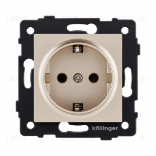 Розетка штепсельная SCHUKO 16A/250 В, золотой Kollinger REA-002GD для Aspekt, Eleganz, Reflex REA-002GD