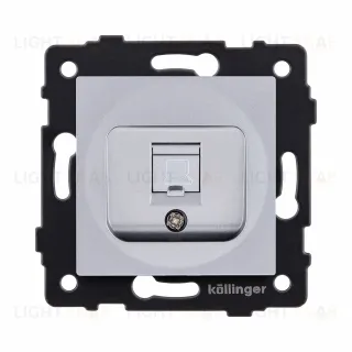 Розетка Ethernet RJ45 Cat.5, серый Kollinger REA-016GY для Aspekt, Eleganz, Reflex REA-016GY