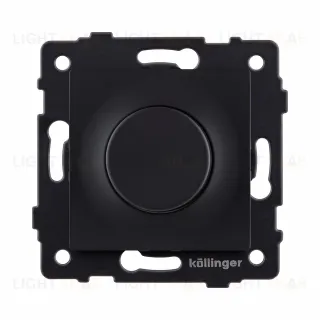 Светорегулятор для светодиодных ламп, проходной, 500W, черный матовый Kollinger REA-048BM для Aspekt, Eleganz, Reflex REA-048BM