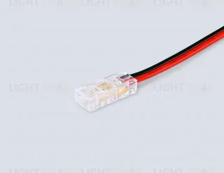 Соединитель гибкий односторонний Ambrella Light Illumination COB 12/24V для лент 5mm (2 конт.) (10шт. в комплекте) GS7373 GS7373