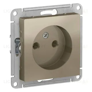 Розетка б/з, 16А, механизм Systeme Electric AtlasDesign Шампань ATN000541 ATN000541