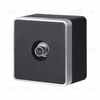 ТВ-розетка оконечная Werkel Gallant (черный с серебром) W5083034 4690389164750 a051158 4690389164750