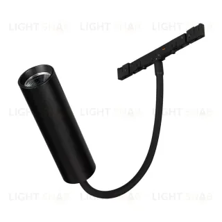 Трековый магнитный светильник Arlight MAG-MICROCOSM-SPOT-FLEX-R26-5W Warm3000 (BK, 24 deg, 24V) (IP20 Металл) 051786 051786