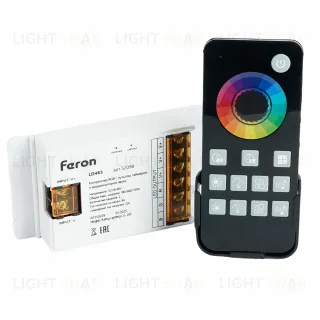 Контроллер RGB с пультом, таймером и визуализатором звука Feron LD483 12-24-48V 52098 52098