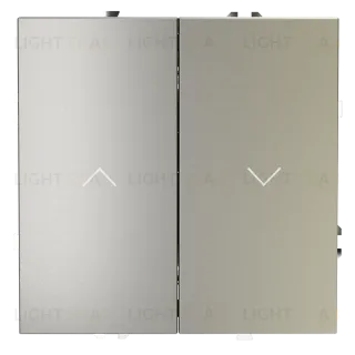 Выключатель встраиваемый Voltum S70 для жалюзи 10А, (шелк) VLS020704 VLS020704